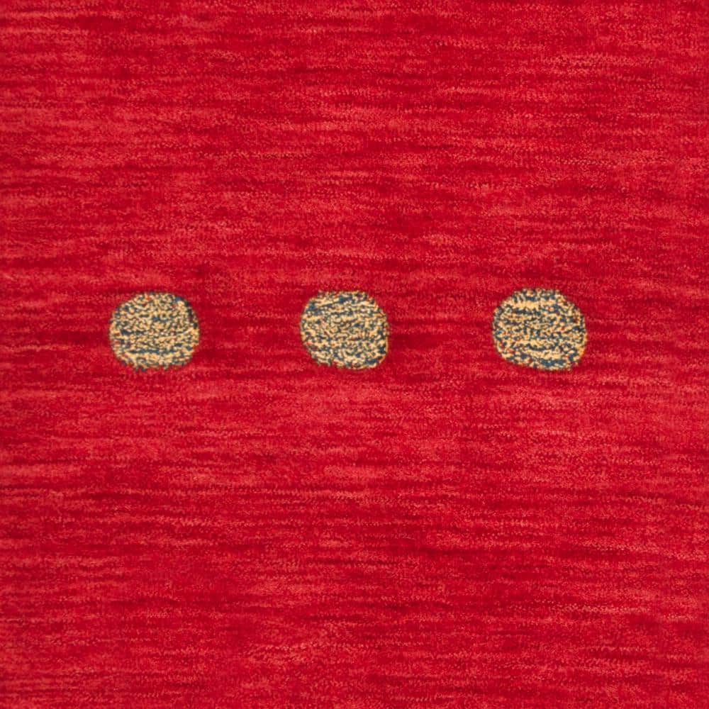Himalaya Red Hand-Knotted Wool Runner Rug, 2'3" x 8'