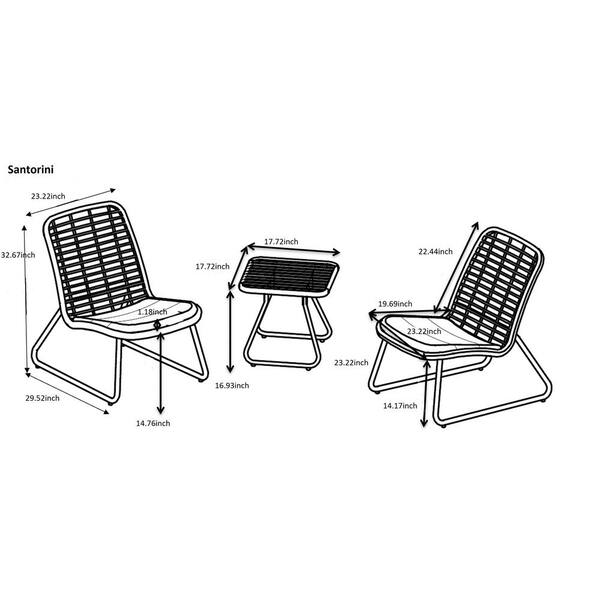 Santorini discount garden set