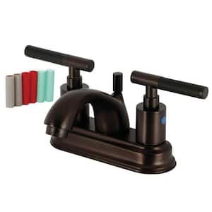 Kaiser 4 in. Centerset 2-Handle Bathroom Faucet with Plastic Pop-Up in Oil Rubbed Bronze