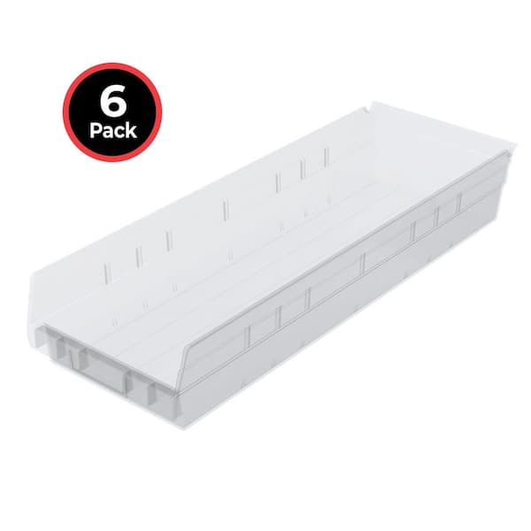 Many 角ストッカー Akro-Mils Plastic Nestable Storage Shelf Bins/ Totes, 23 1/2 in. D