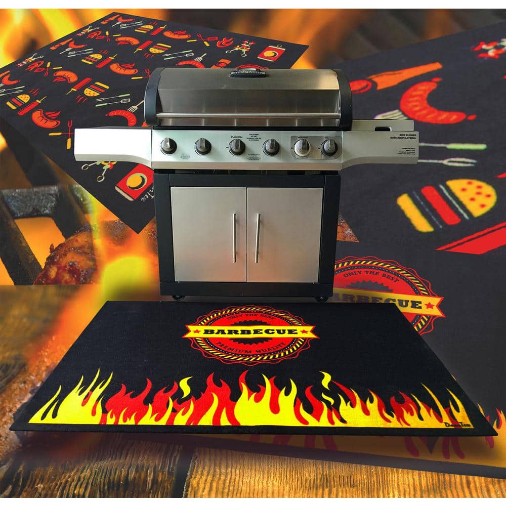 Doortex 39 in. x 48 in. Multi-Colored Flame Design Fire Retardant Rectangular Outdoor BBQ Mat price history on PriceWatchPro