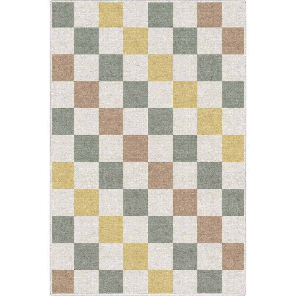 Woven Multi Rug Well Woven Multi 3 ft. 3 in. x 5 ft. Flat-Weave Apollo Square Modern ...