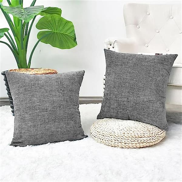 Gray Throw Pillow Covers Decorative Pillows Cover Cases Couch For