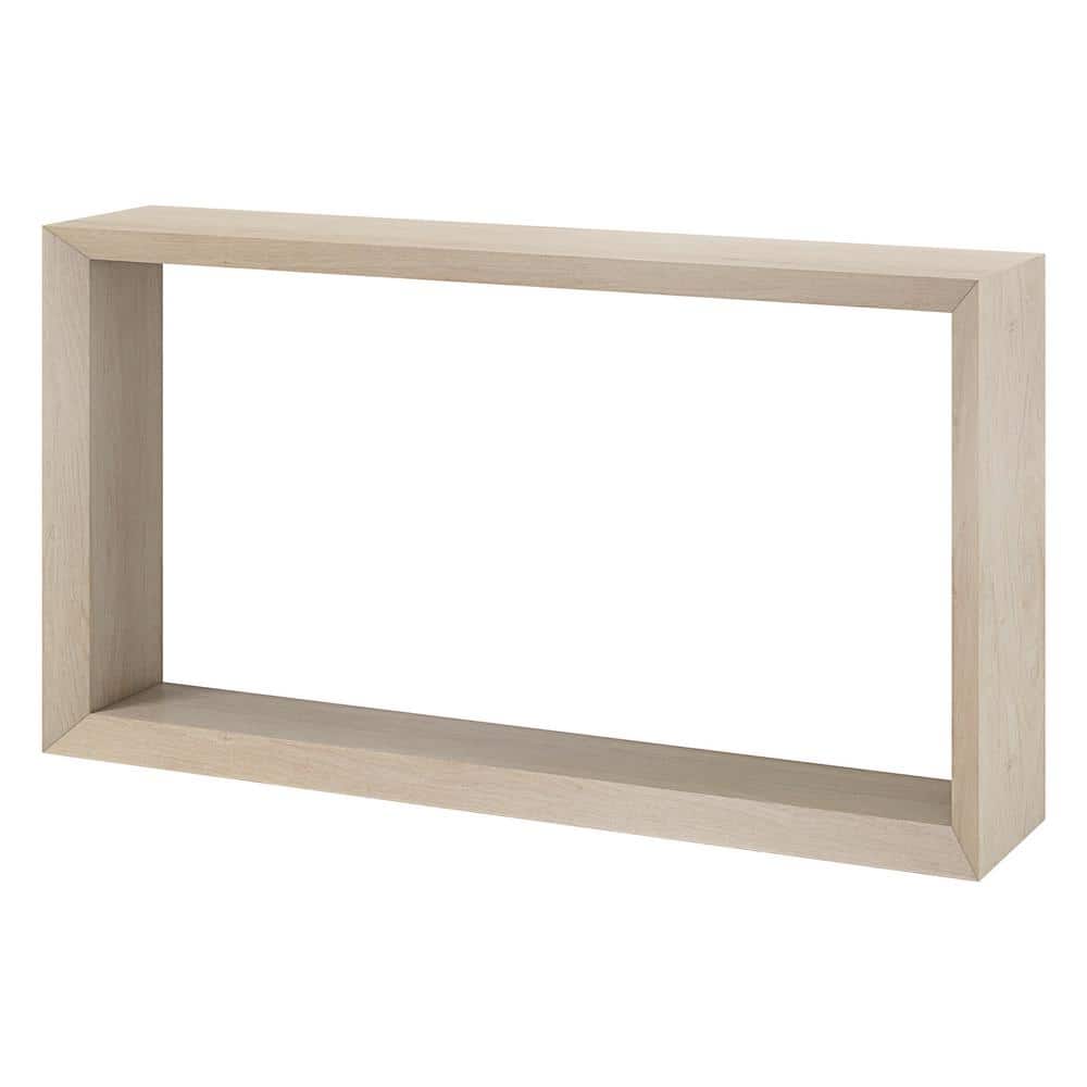 Alder White 55" Rectangular Wood and MDF Hallway Table