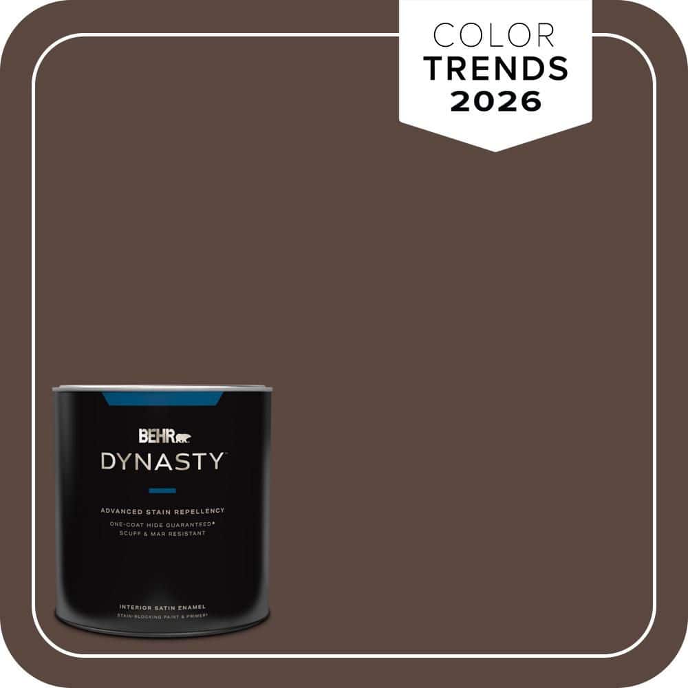 1 qt. #N170-7 Baronial Brown Satin Enamel Stain-Blocking Interior Paint and Primer price history on PriceWatchPro