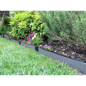 1 in. Series 16 ft. Weathered Wood Composite Straight Landscape Edging Kit