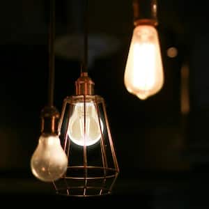 40-Watt Equivalent A19 Dimmable H Shape Filament Clear Glass E26 Vintage Edison LED Light Bulb, Warm White (24-Pack)