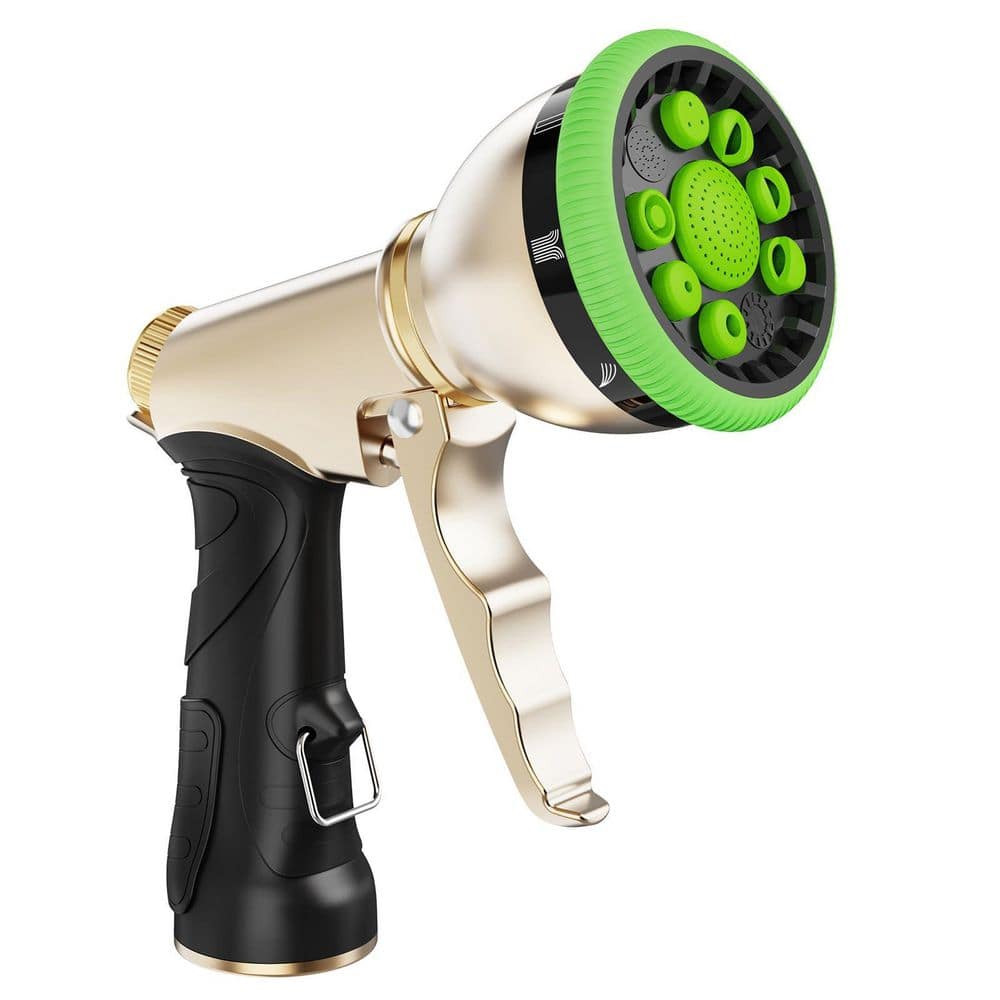 Metal Hose Sprayer Nozzle 9 Spray Patterns Heavy Duty Watering Spray for Plants Lawns Cars Pets Washing 1-Pack price history on PriceWatchPro