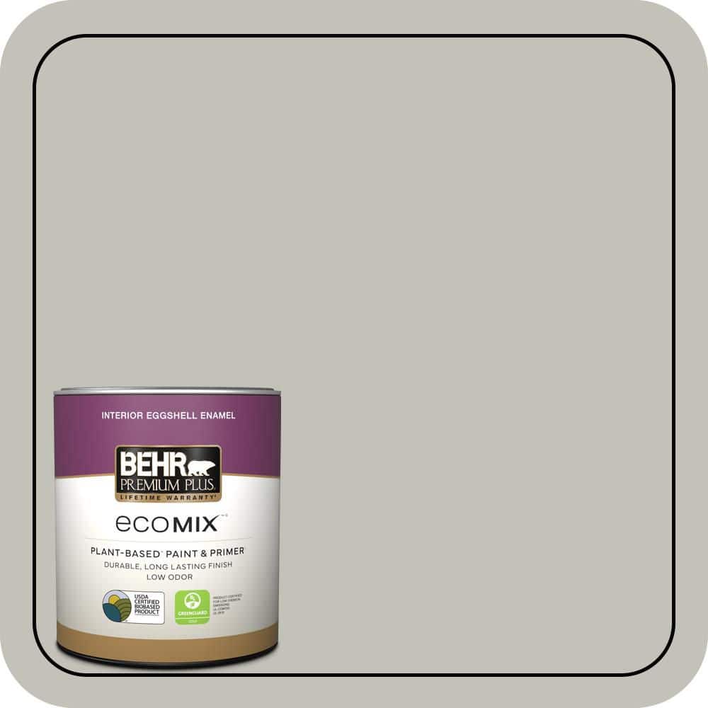 1 qt. #PPU25-09 Foggy London Eggshell Enamel EcoMix Plant-Based Interior Paint & Primer price history on PriceWatchPro