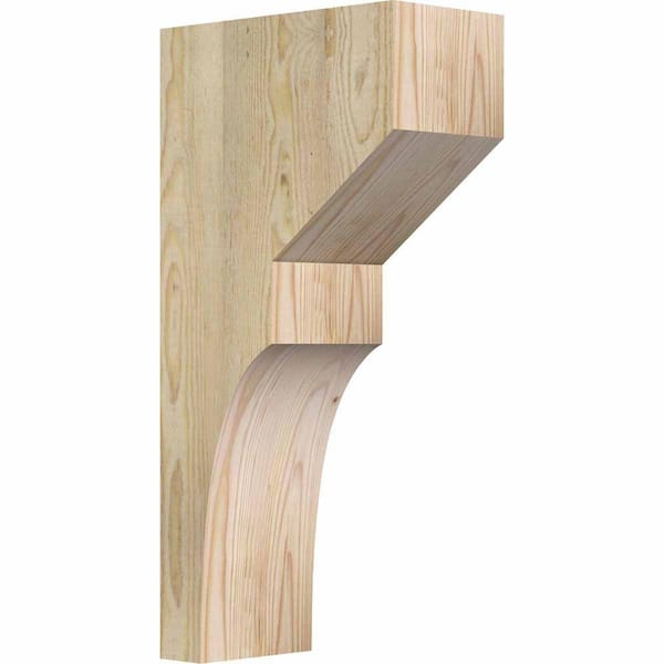 Ekena Millwork 6 in. x 12 in. x 24 in. Douglas Fir Monterey Rough Sawn Corbel