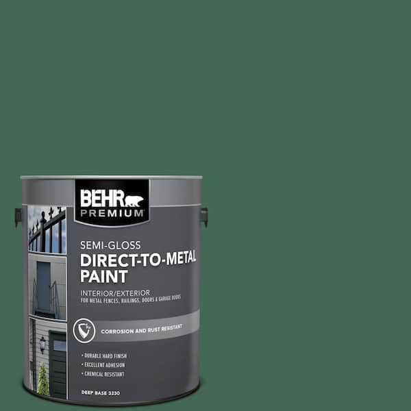 1 gal. #M420-7 Billiard Green Semi-Gloss Direct to Metal Interior/Exterior Paint