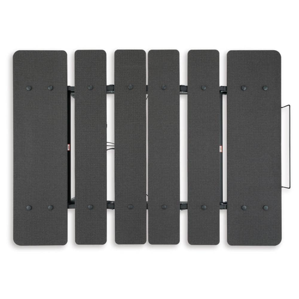 Black Adjustable California King Power Base with USB Ports