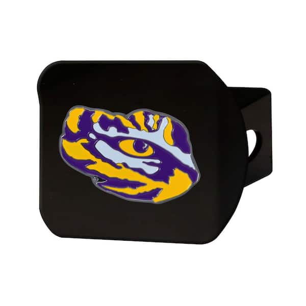 FANMATS NCAA Louisiana State University Color Emblem on Black Hitch Cover