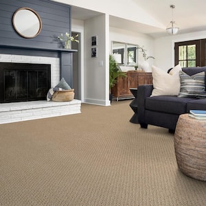 Lightbourne - Glowing - Brown 39.3 oz. Nylon Loop Installed Carpet