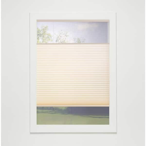 Perfect Lift Window Treatment Alabaster Cordless Top-Down Bottom-Up Light Filtering Eco Polyester Cellular Shades - 37.5 in. W x 48 in. L