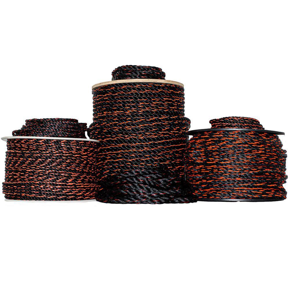 SGT KNOTS 1/2 in. x 600 ft. 3 Strand Twisted Polypropylene General Use ...