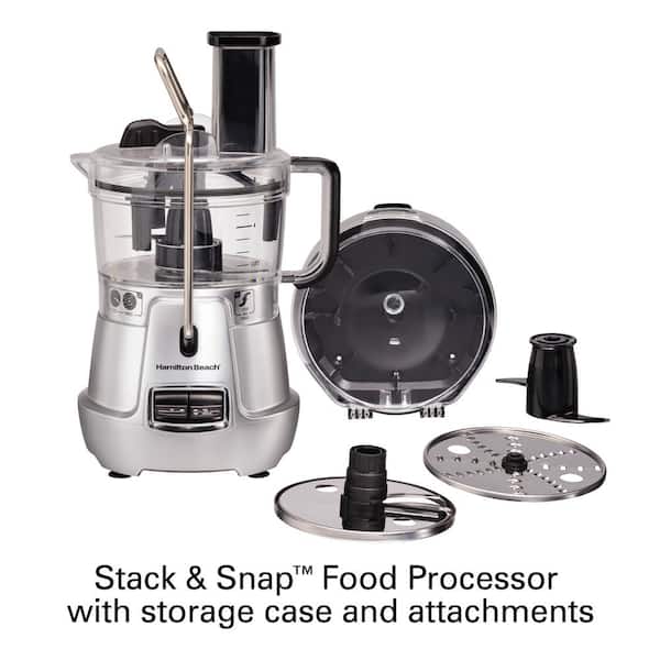 Hamilton Beach Stack & Snap Food Processor with Bowl Scraper, 10