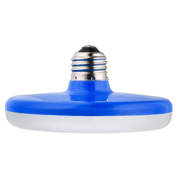 Sunlite 35-Watt Equivalent UFO E26 Base Blue Specialty Pendant LED Light Bulb in Warm White 3000K (1-Pack)