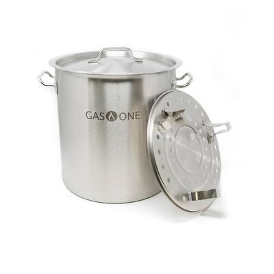 40 qt. Stainless Steel Stock Pot with Lid