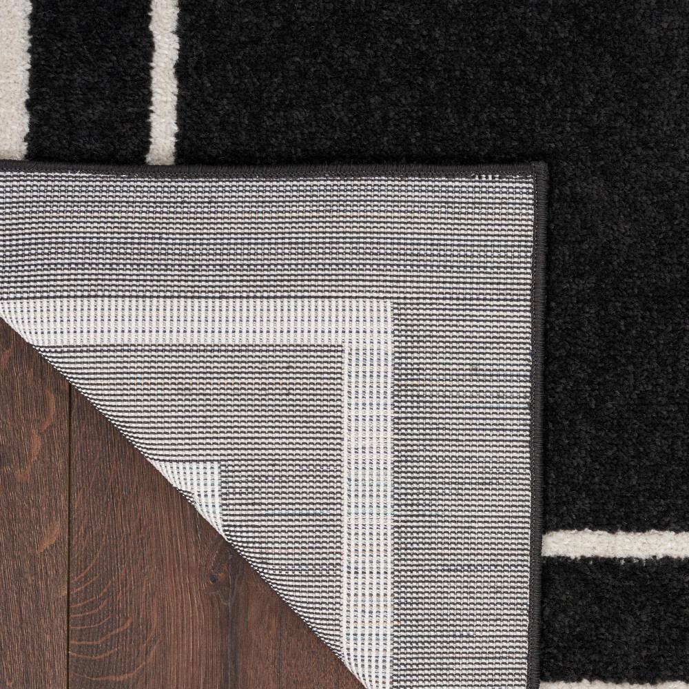 Black Ivory 10' x 14' Solid Synthetic Indoor/Outdoor Rug
