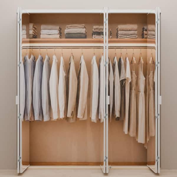 Impact Plus 96 in. x 96 in. Beveled Edge Mirror Solid Core MDF