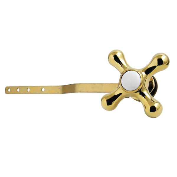 Victorian Front Mount Toilet Tank Lever in Polished Brass