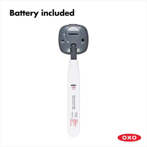 OXO Good Grips Chefs Digital Leave-In Thermometer, Stainless Steel 