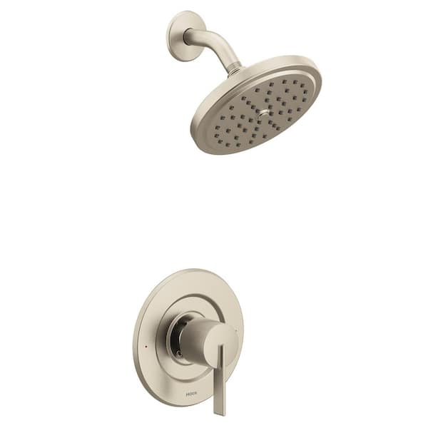 Cia Posi Temp Rain Shower 1Handle with Eco-Performance Shower Only Faucet Trim in Brushed Nickel (Valve Sold Separately)