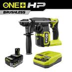 ONE+ HP 18V Brushless Cordless 1 in. SDS-Plus Rotary Hammer Drill w/ FREE 4.0 Ah HIGH PERFORMANCE Battery & Charger