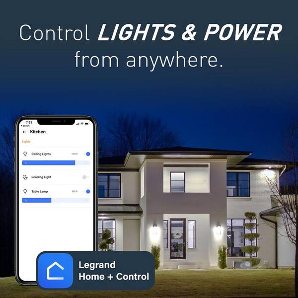 Legrand radiant with Netatmo Surface Mount Smart Gateway Hub, Nickel