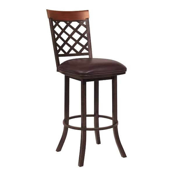 Armen Living Bree 43 in. Ford Brown Bar Stool