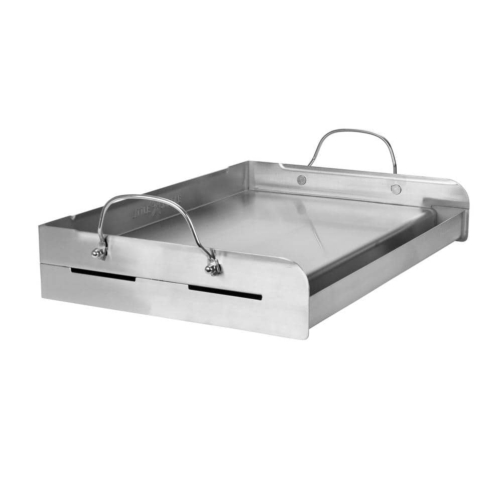 25" Stainless Steel Full-Size BBQ Griddle with Handles