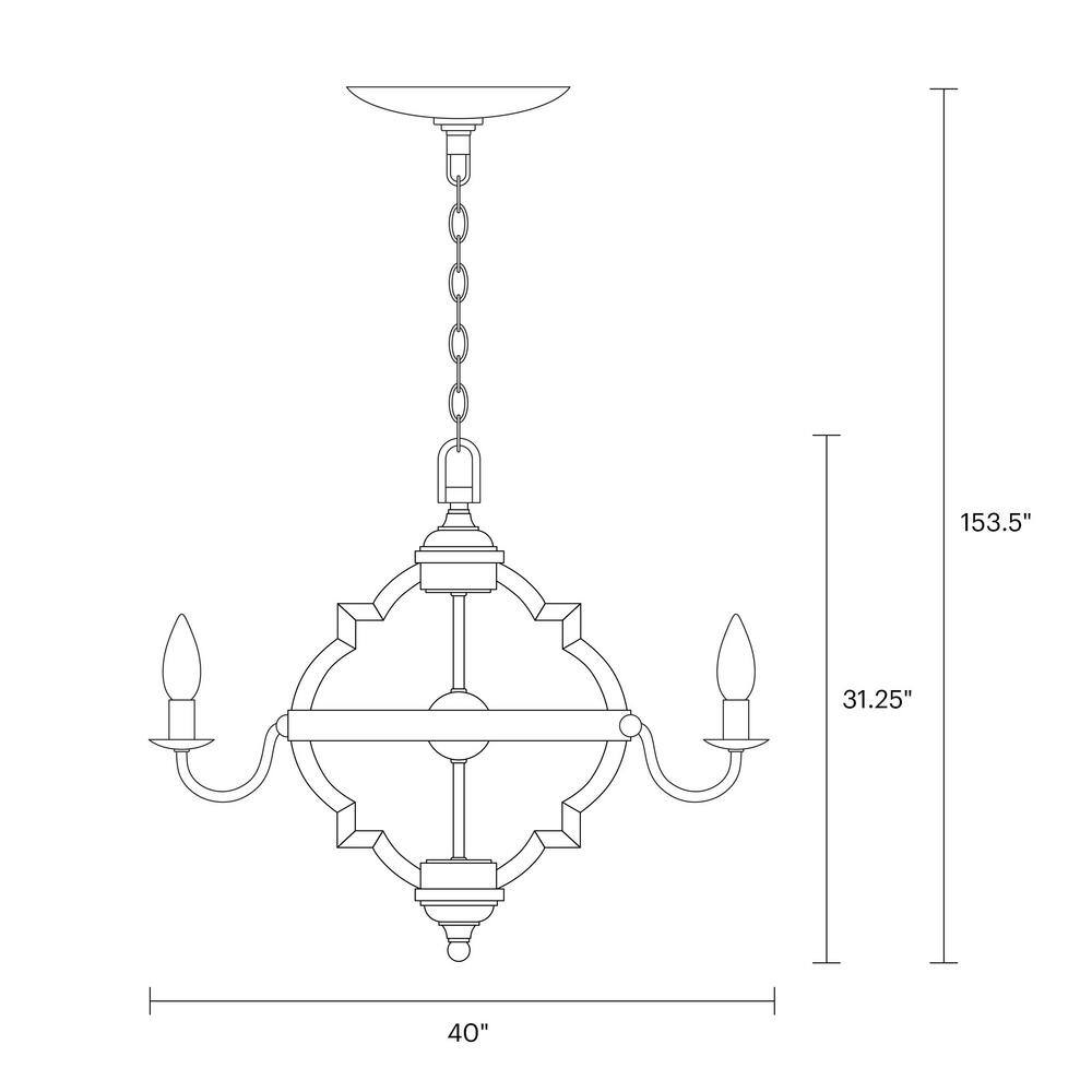 Stardust Chrome 6-Light Incandescent Candelabra Chandelier