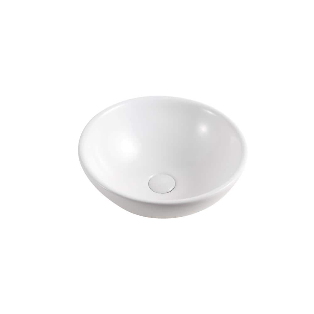 UPC 852881005069 product image for Round Vessel Bathroom Sink in White | upcitemdb.com