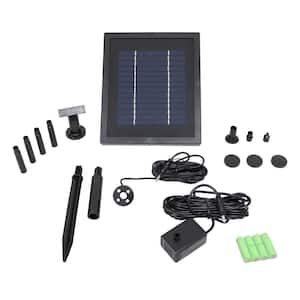 65 GPH Solar Pump and Panel Kit with Battery Pack and LED Light