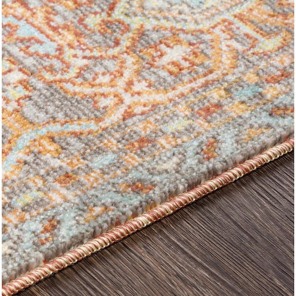 Nash Camel 8 ft. 10 in. x 12 ft. Medallion Indoor/Outdoor Patio Area Rug