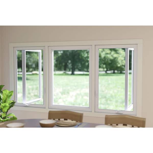 TAFCO WINDOWS 95.25 in. x 48 in. White Double-Pane Insulated Glass