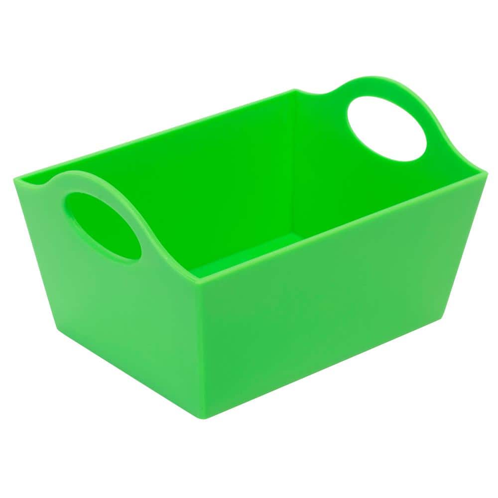 Kennedy Neon Rectangular Plastic Storage Baskets, Set of 5