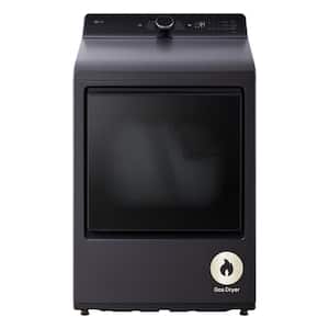 LG 7.3 cu. ft. Vented SMART Gas Dryer in Matte Black with EasyLoad