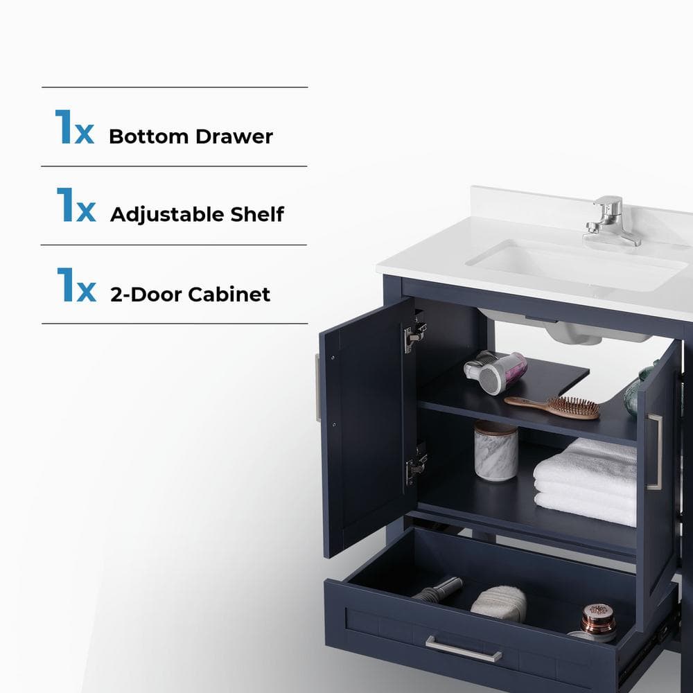 Midnight Blue 30" Freestanding Bathroom Vanity with Sink
