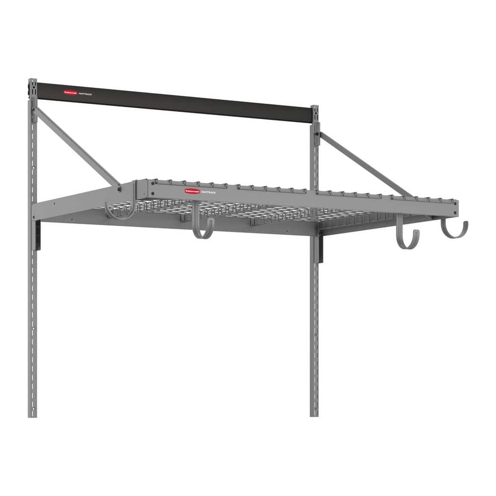 Fast Track 48 in. W Steel Track System Accessories - Overhead Storage System Single Platform in Gray (1-Pack) price history on PriceWatchPro