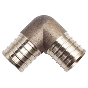 1 in. Brass PEX Barb 90-Degree Elbow Fittings (5-Pack)