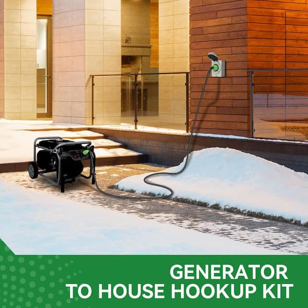 25 ft. STW 30 Amp 125/250V Generator Extension Cord Waterproof Heavy-Duty for Transfer Switch Connection