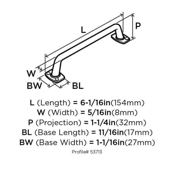 Satin Nickel 5-1/16" Industrial Cabinet Pull