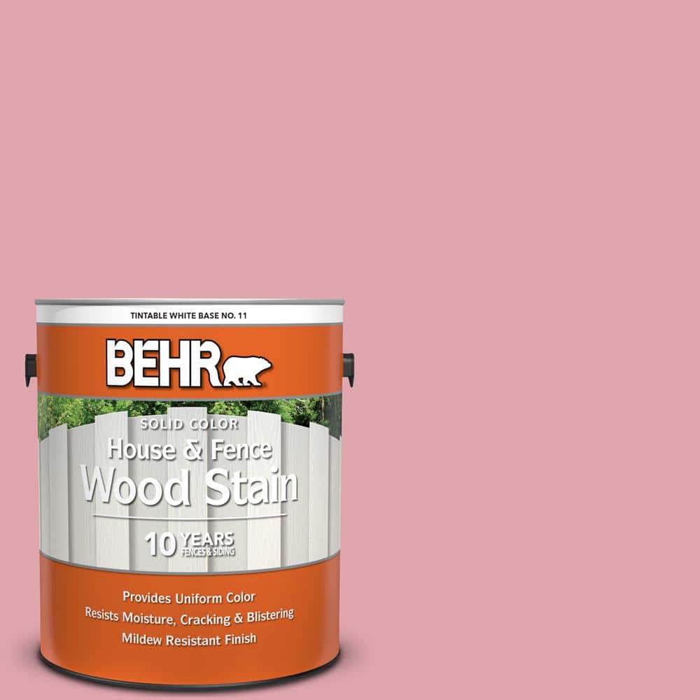 1 gal. #M150-3 Apple Blossom Solid Color House and Fence Exterior Wood Stai