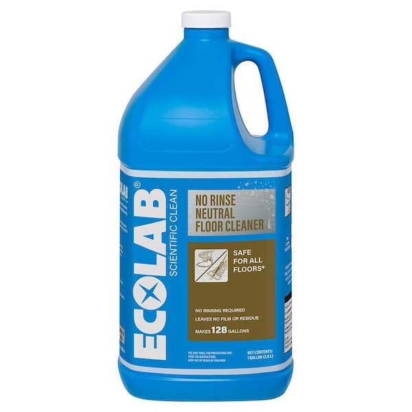 1 Gal. No Rinse Neutral Floor Concentrate Cleaner, Residue Free Formula for Tile, Vinyl, Hardwood and Laminate