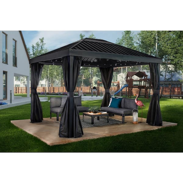 Sojag Skylight 10 ft. x 12 ft. Polyester Curtains For Gazebo