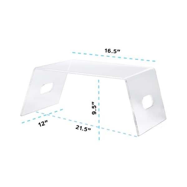 Clear acrylic laptop stand store for bed