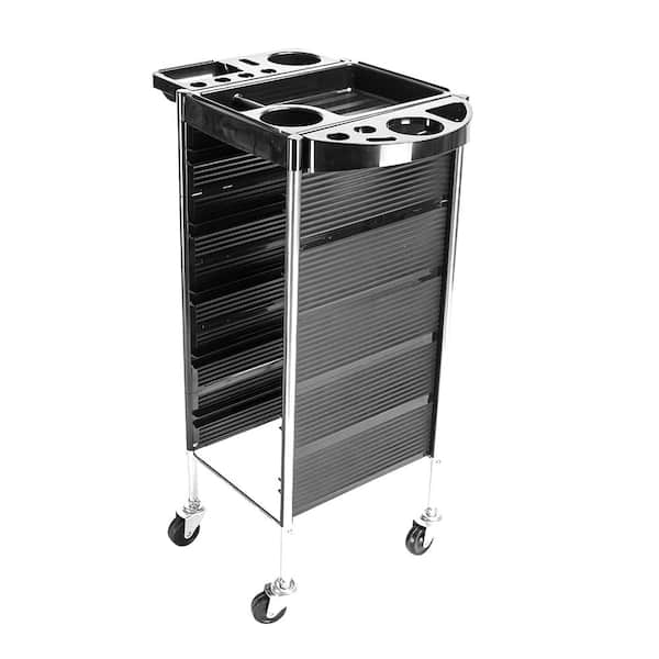 Karl home Plastic Hairdresser 5-Tier Drawers Storage 4-Wheeled 