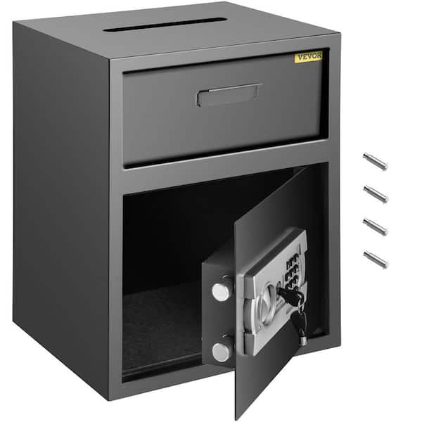 VEVOR Digital Safe Box 1.7 cu. ft. Carbon Steel Electronic Code Lock Safe with Deposit Slot Safe Box for Home Hotel and Office